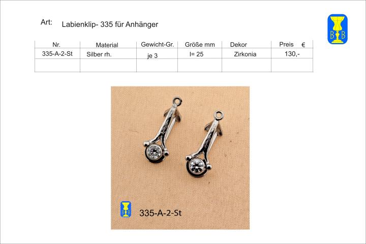 Labienklip 335 A 2 St für Anhänger