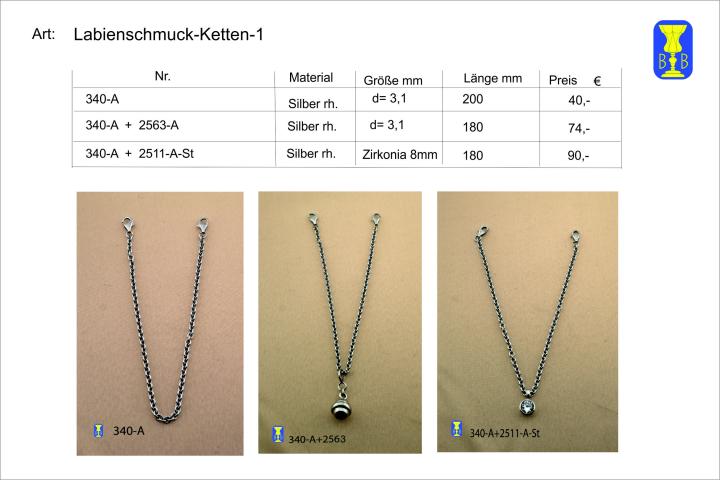 Labienschmuck-Ketten